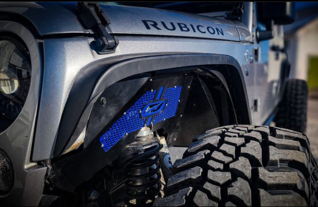 Crusher Front Fender 2" Flare for Jeep JK / JKU - Steel