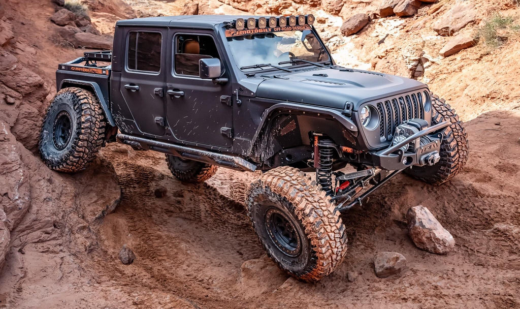 Protectores de balancines montados en el chasis para Jeep JT Gladiator