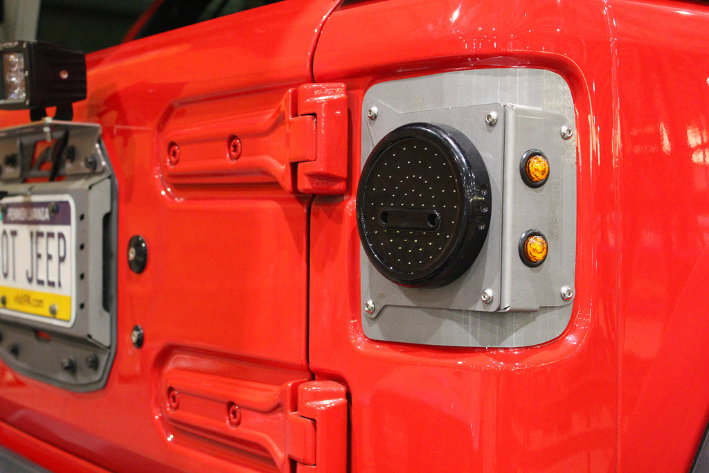 Round Taillight Conversion Kit for Jeep JL w/o Sensors