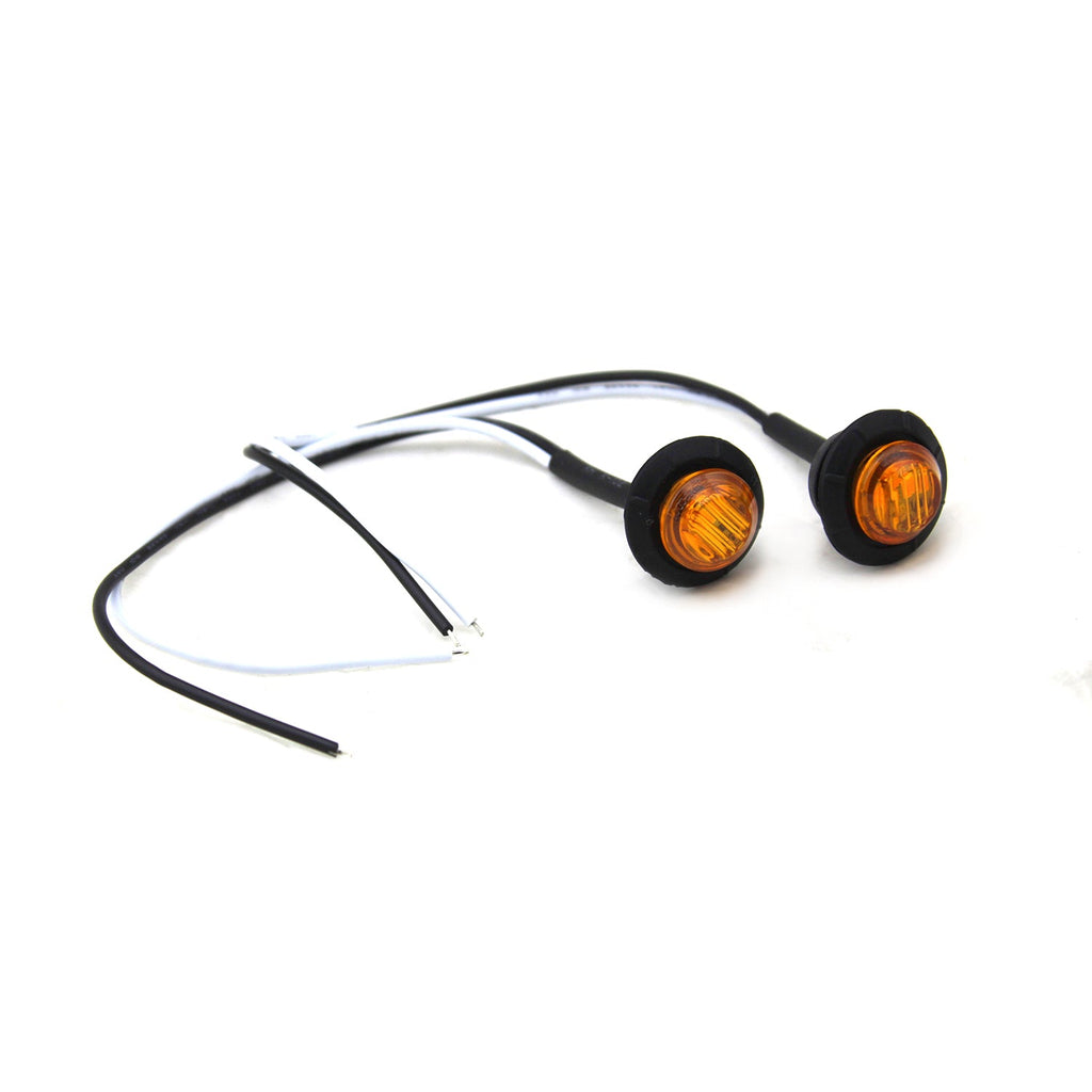Luces LED de 3/4” Ámbar para Guardabarros/Marcador Lateral (Paquete de 2)