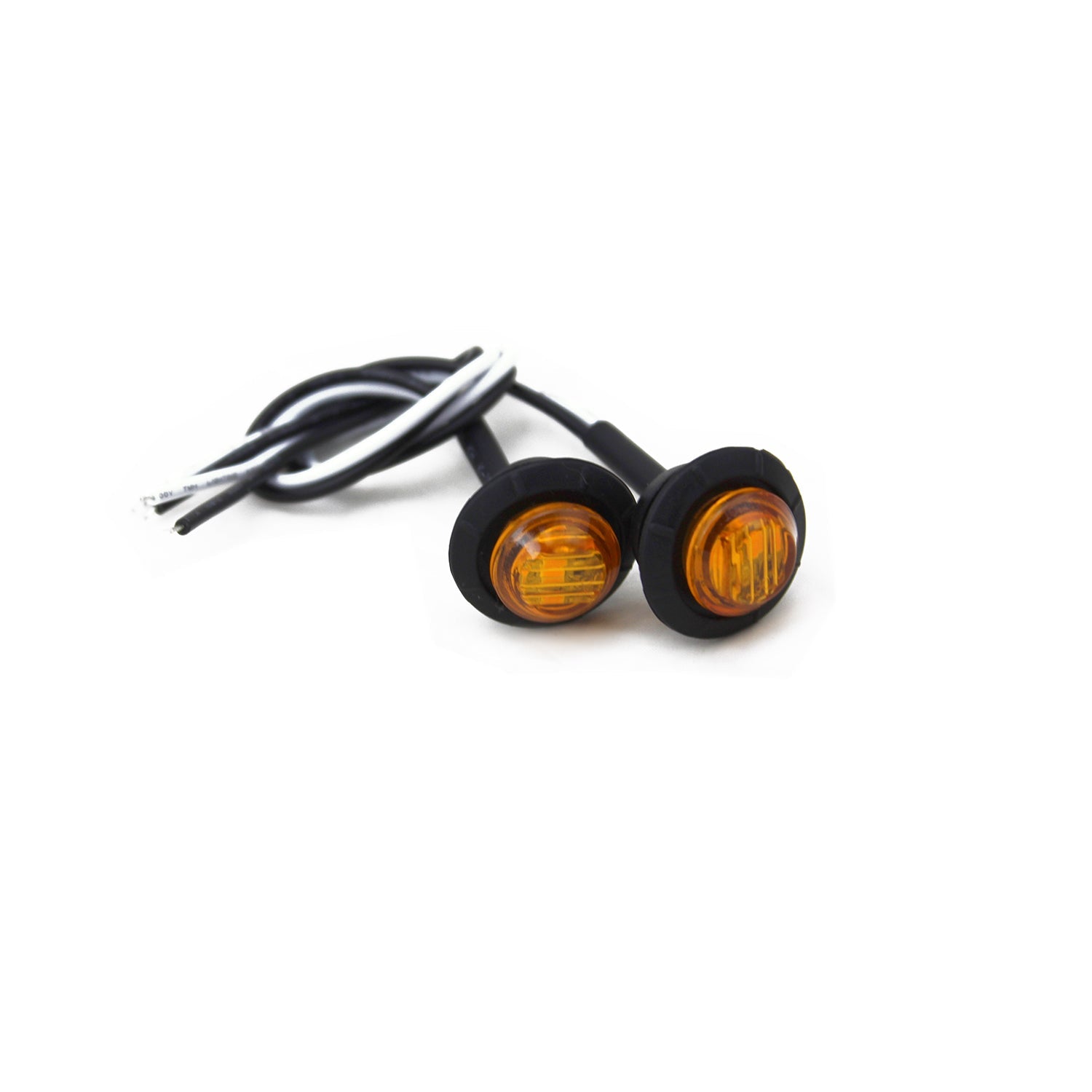 Luces LED de 3/4” Ámbar para Guardabarros/Marcador Lateral (Paquete de 2)