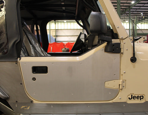 Blindaje de aluminio para semipuertas de Jeep TJ/LJ/YJ