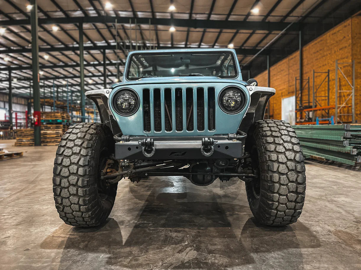 Guardabarros delanteros Hatchet High Line de 4" para Jeep TJ/LJ - Acero