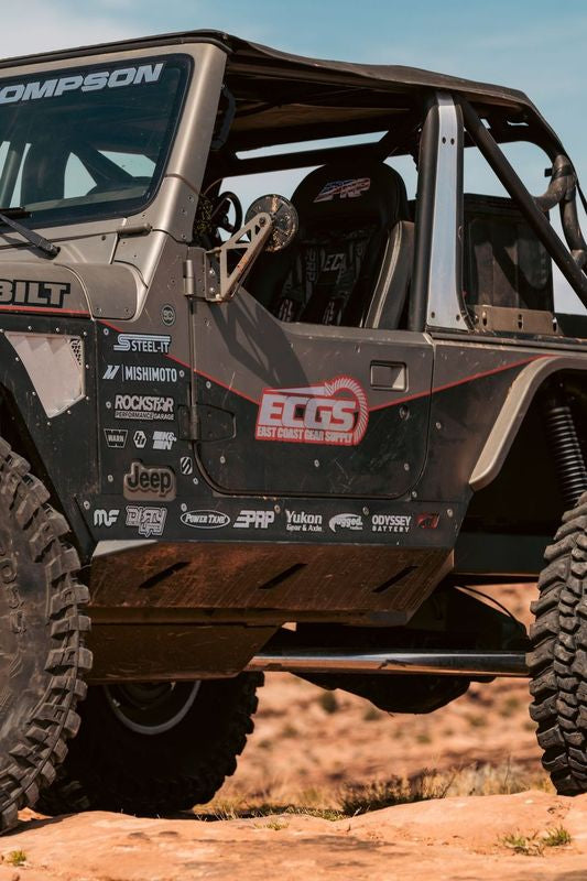 Crusher Rocker Guards with Boat Side Steps for Jeep TJ