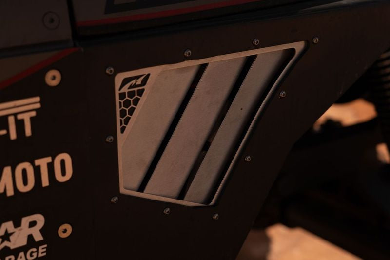 Louvered Side Vent Kit for Motobilt YJ/TJ Hatchet Fenders