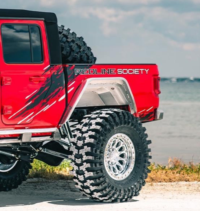 Guardabarros traseros Hatchet High Line para Jeep JT Gladiator - Aluminio