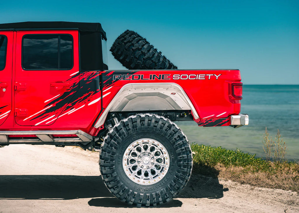 Guardabarros traseros Hatchet High Line para Jeep JT Gladiator - Aluminio