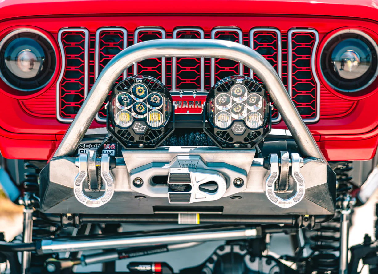 Parachoques delantero con barra protectora Motobilt Tomahawk Frame Chop para Jeep Wrangler JK, JL y Gladiator JT