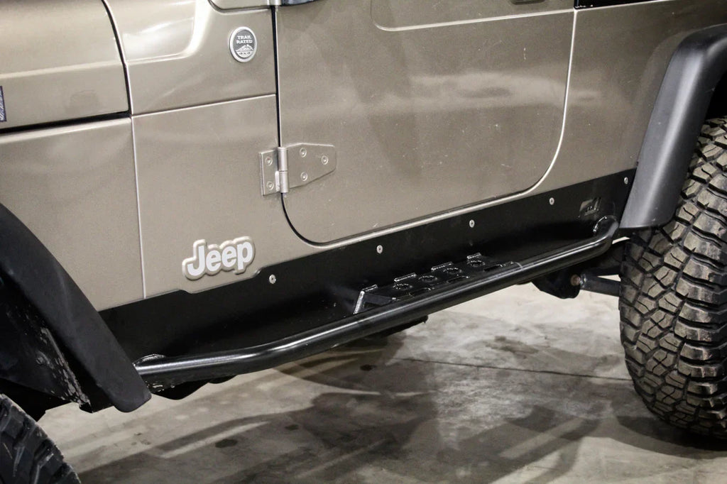 Protectores de Balancines con Estribo Se Ajustan a Salpicaderas Originales para Jeep TJ