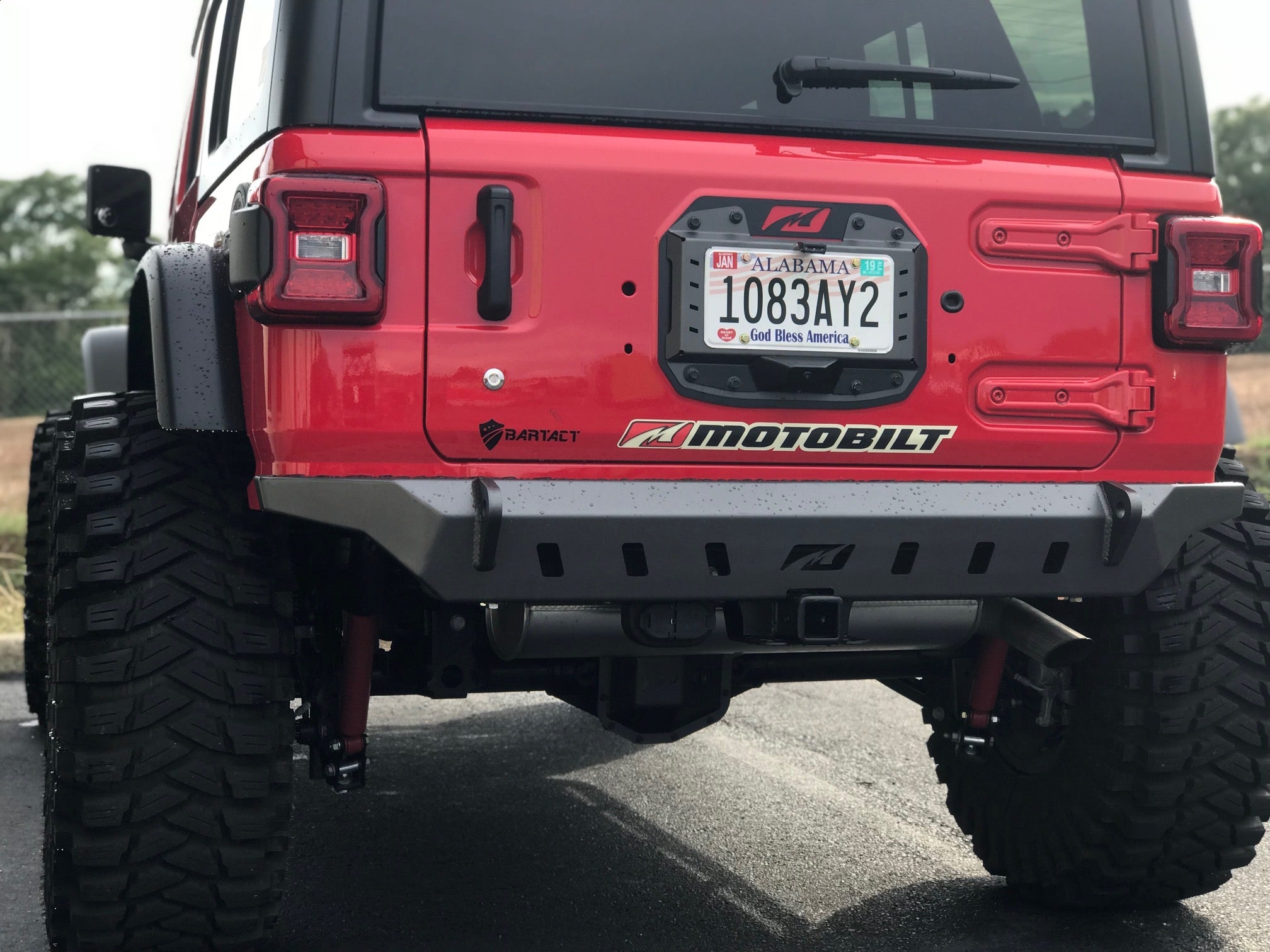 Motobilt Jeep Wrangler JL / JLU Crusher Paragolpes trasero sin rueda de repuesto