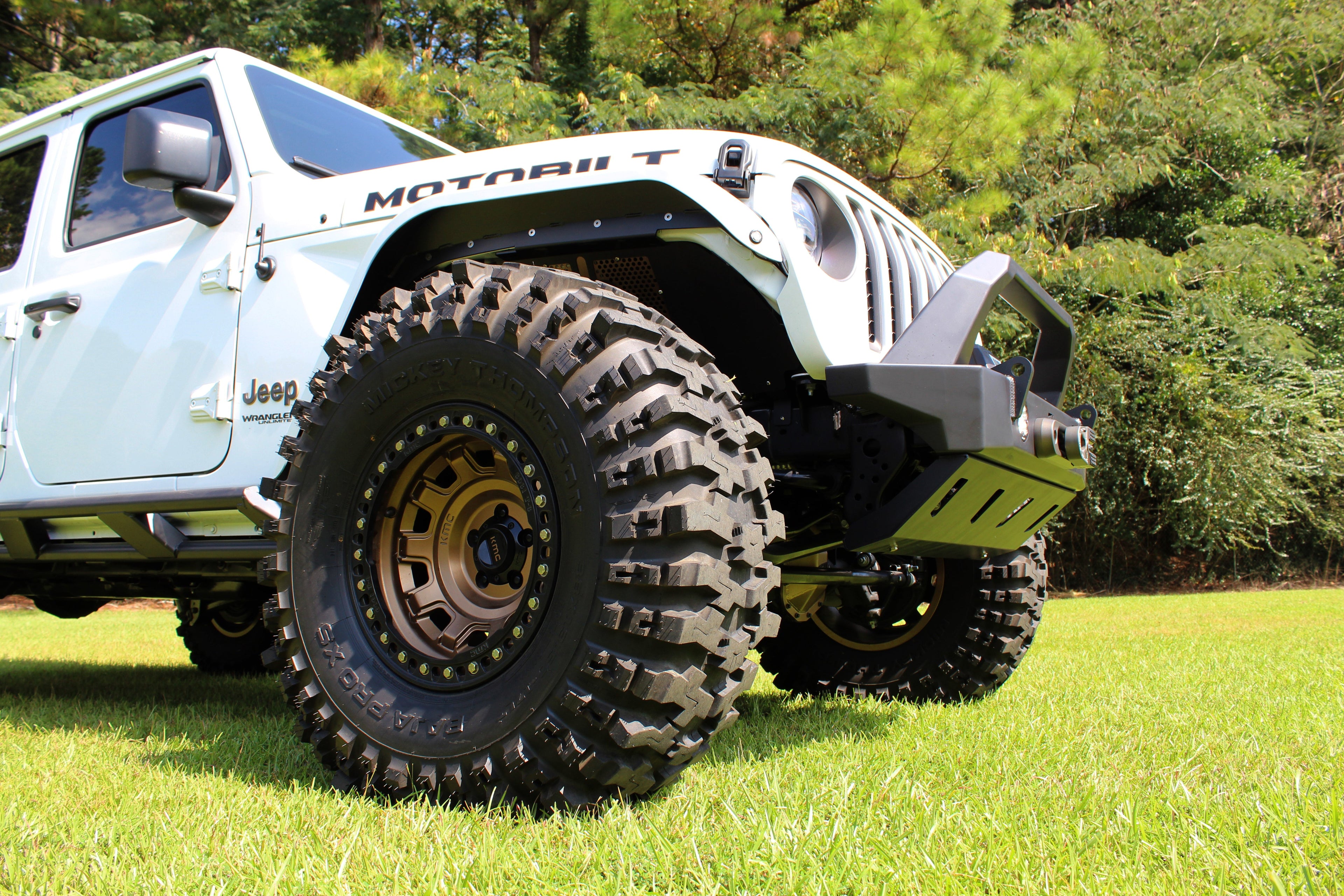 Motobilt Jeep Wrangler JL / Gladiator JT Skid Plate for Crusher HD Front Bumper