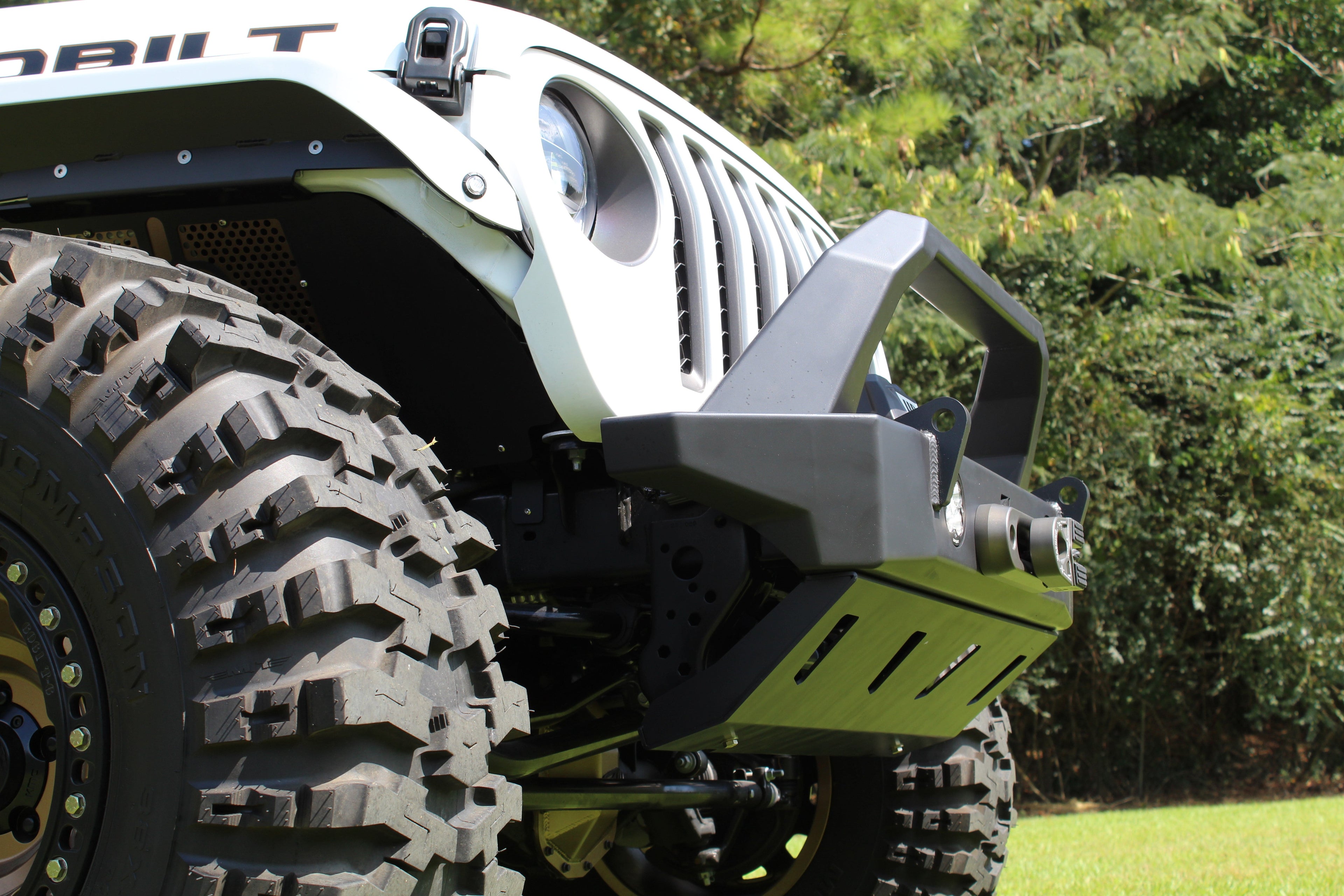 Motobilt Jeep Wrangler JL / Gladiator JT Skid Plate for Crusher HD Front Bumper