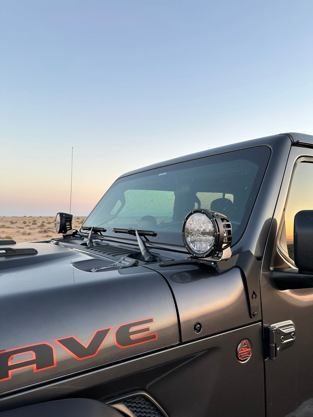 Artec Jeep Wrangler JL Gladiator JT 392 MOJAVE A-Pillar Single Surface Light Mount