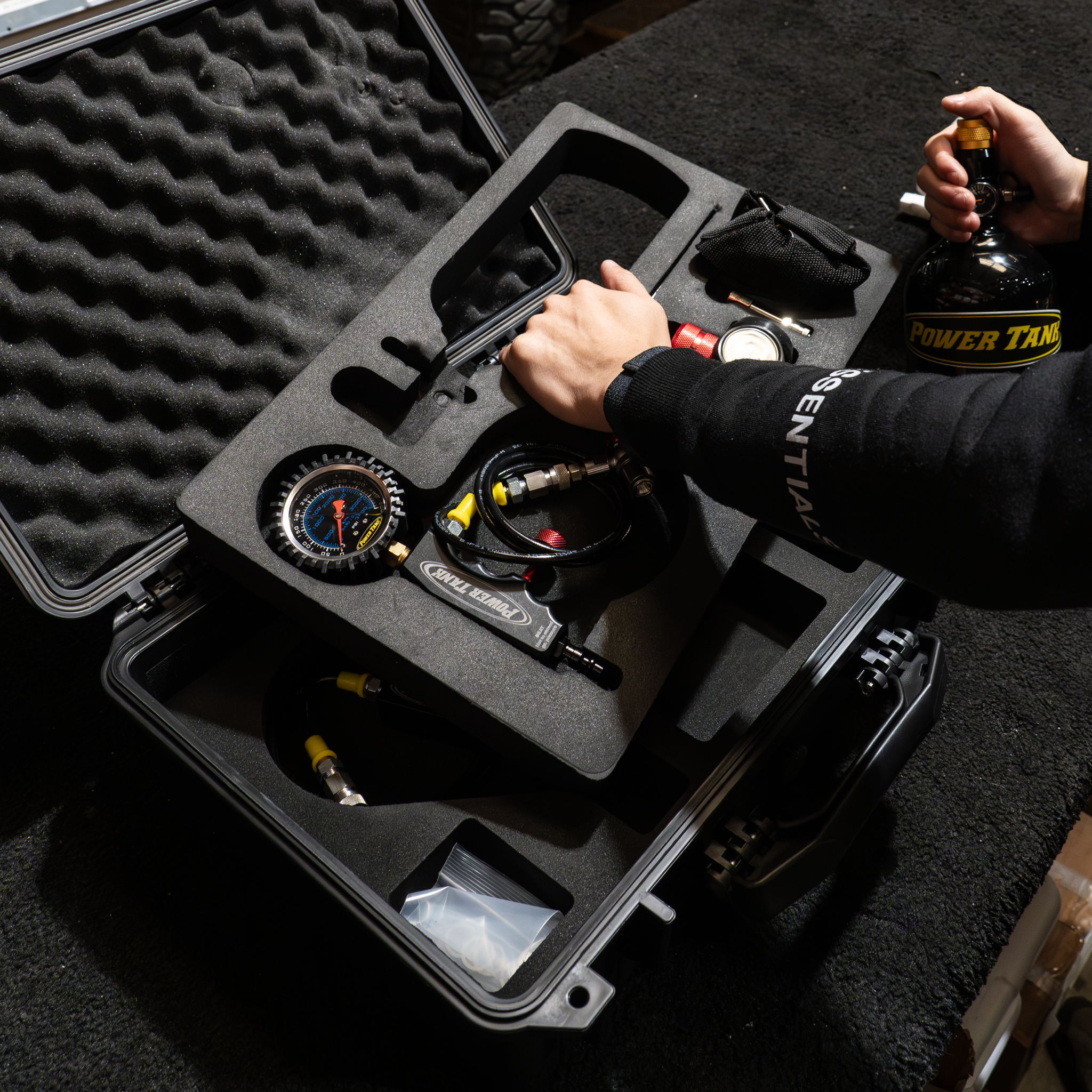 Power Tank Shock Boss™ V2 - Portable Nitrogen Shock Tuning Kit