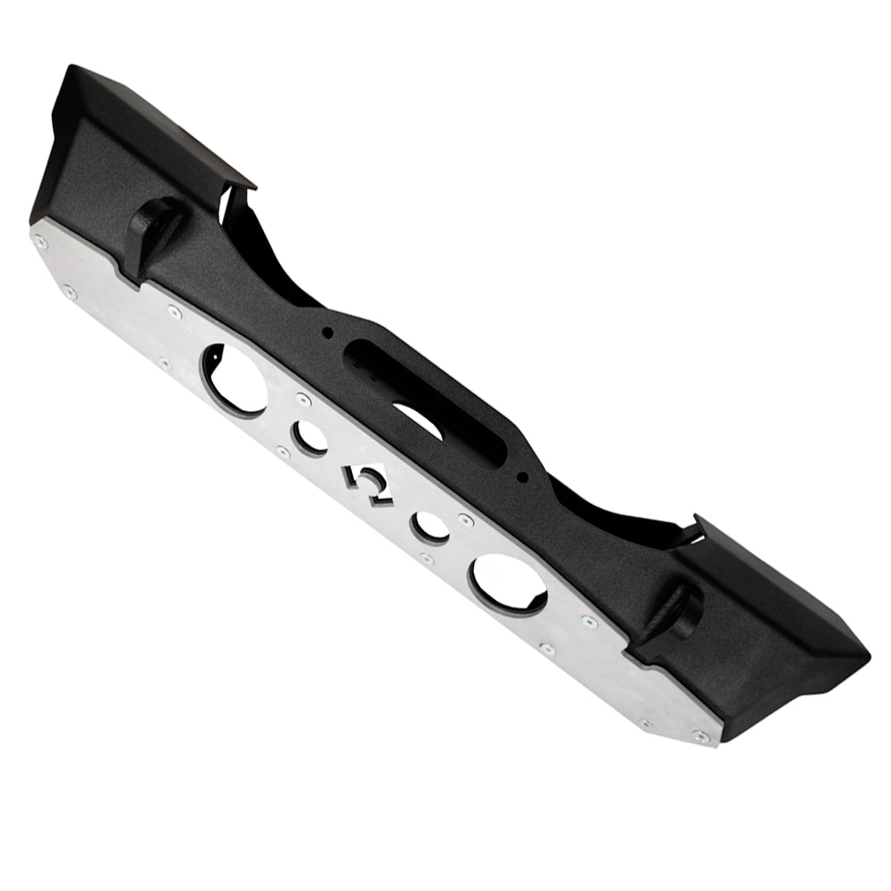 Artec Parachoques Delantero Nighthawk con Placa Protectora de Aluminio para Jeep Wrangler JK, JL y Gladiator JT
