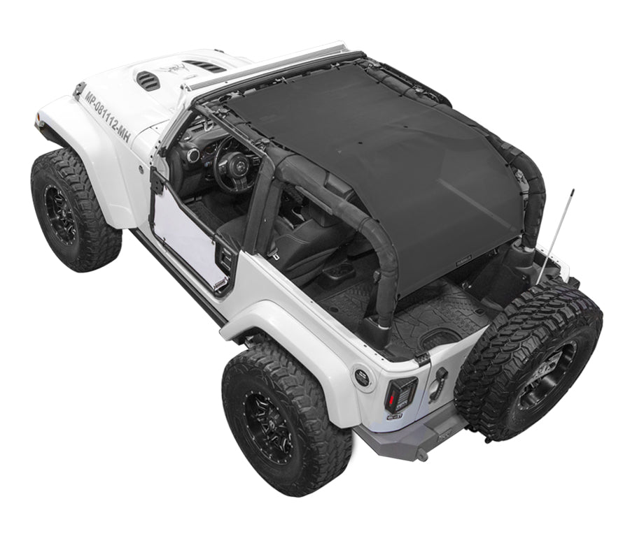 Jeep Wrangler JK 2-Door Sun Shade Solid Color Shade Top (2007–2017)