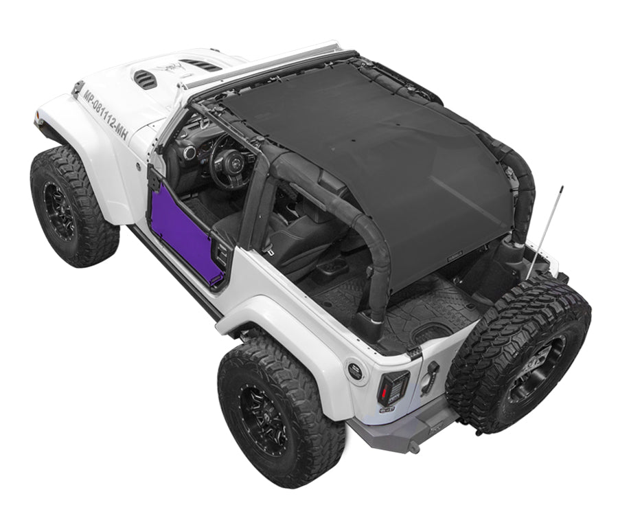 Jeep Wrangler JK 2-Door Sun Shade Solid Color Shade Top (2007–2017)