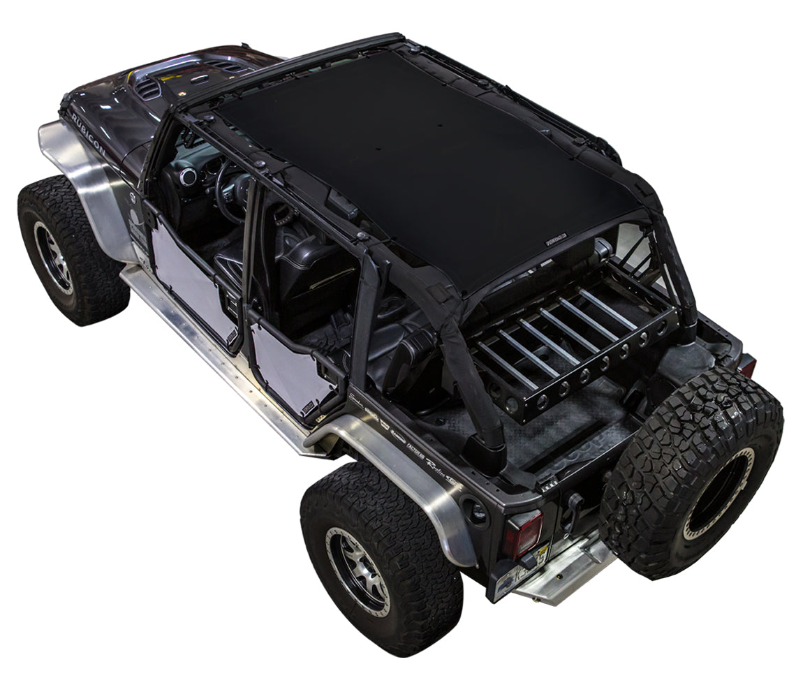 Jeep Wrangler JKU 4-Door Sun Shade Solid Color Shade Top (2007–2017)