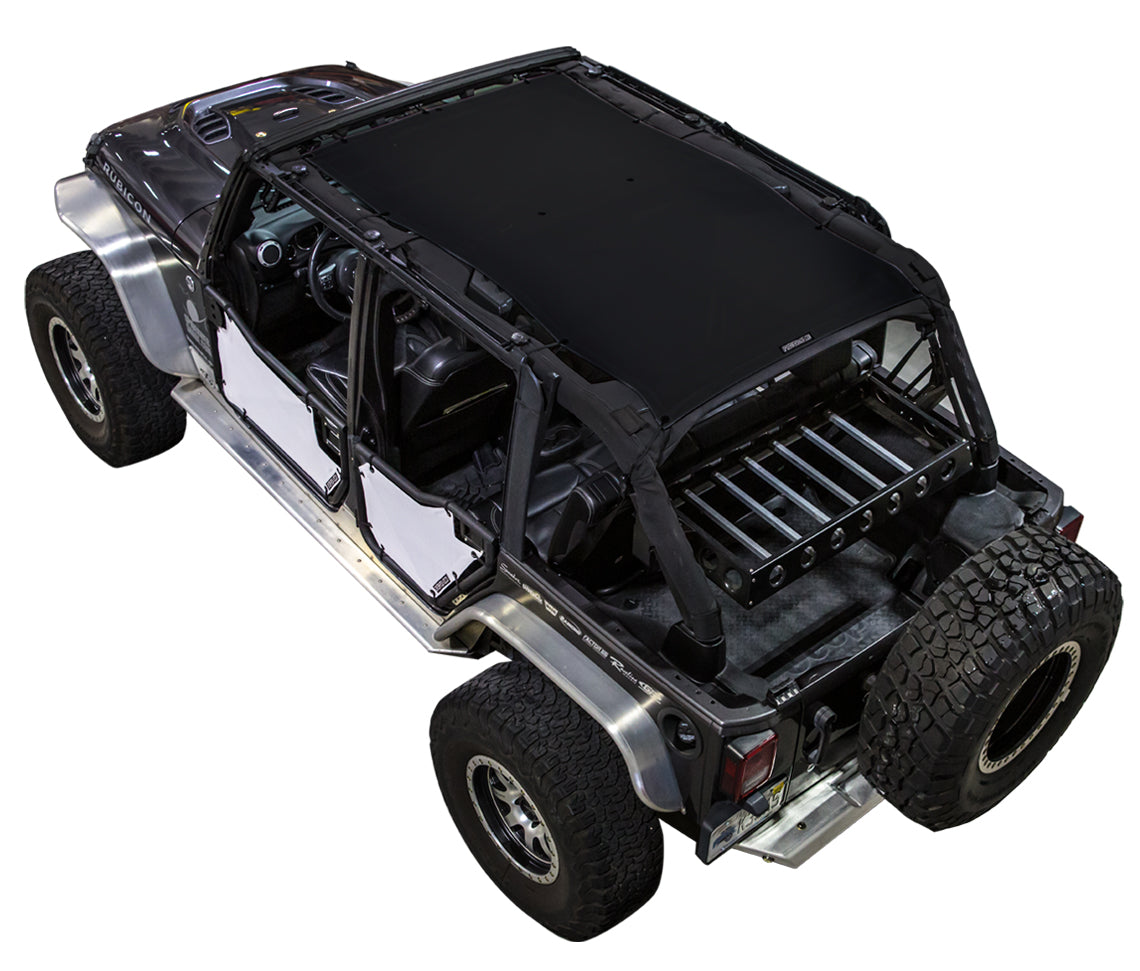 Jeep Wrangler JKU 4-Door Sun Shade Solid Color Shade Top (2007–2017)