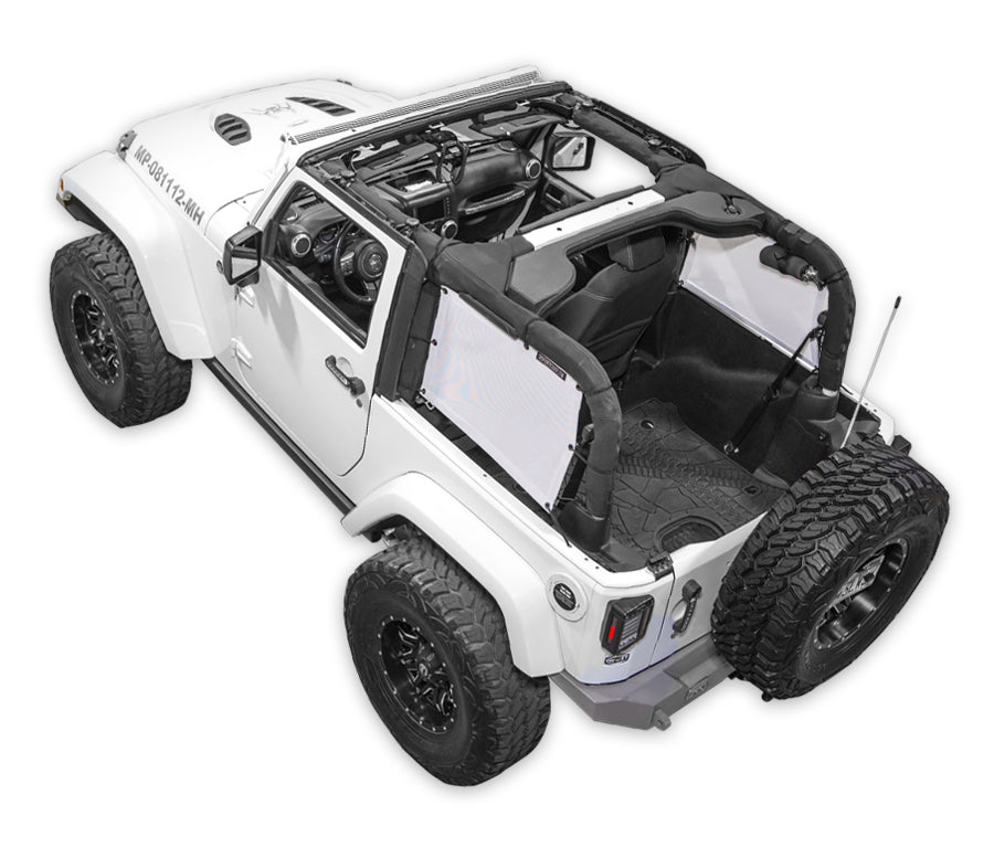 Jeep Wrangler JK 2-Door Sun Shade Solid Color Shade Top (2007–2017)