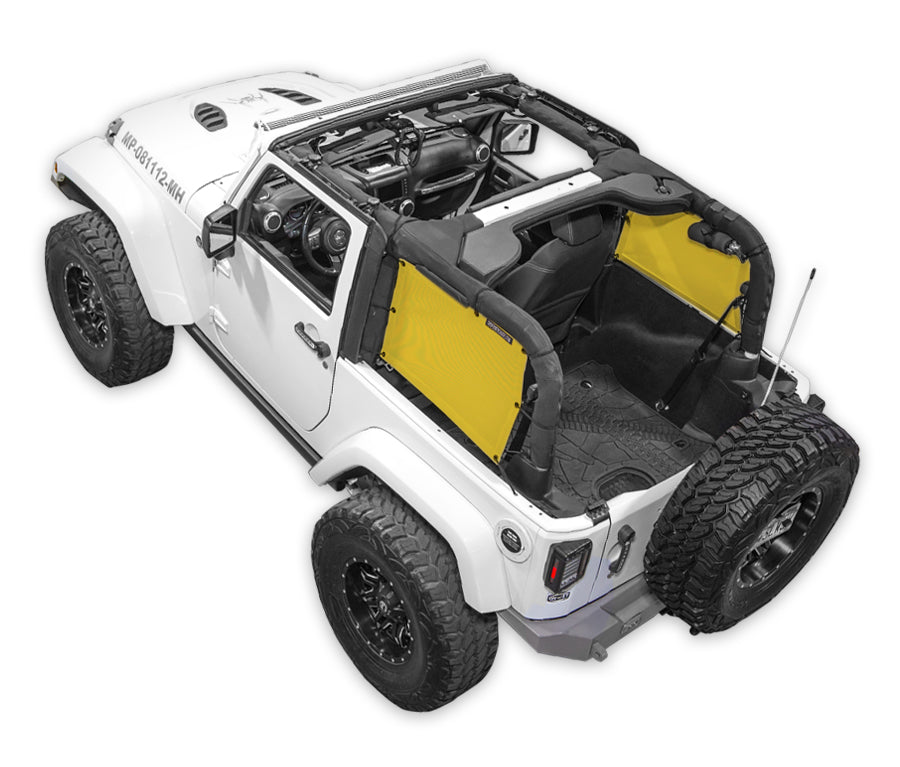 Jeep Wrangler JK 2-Door Sun Shade Solid Color Shade Top (2007–2017)