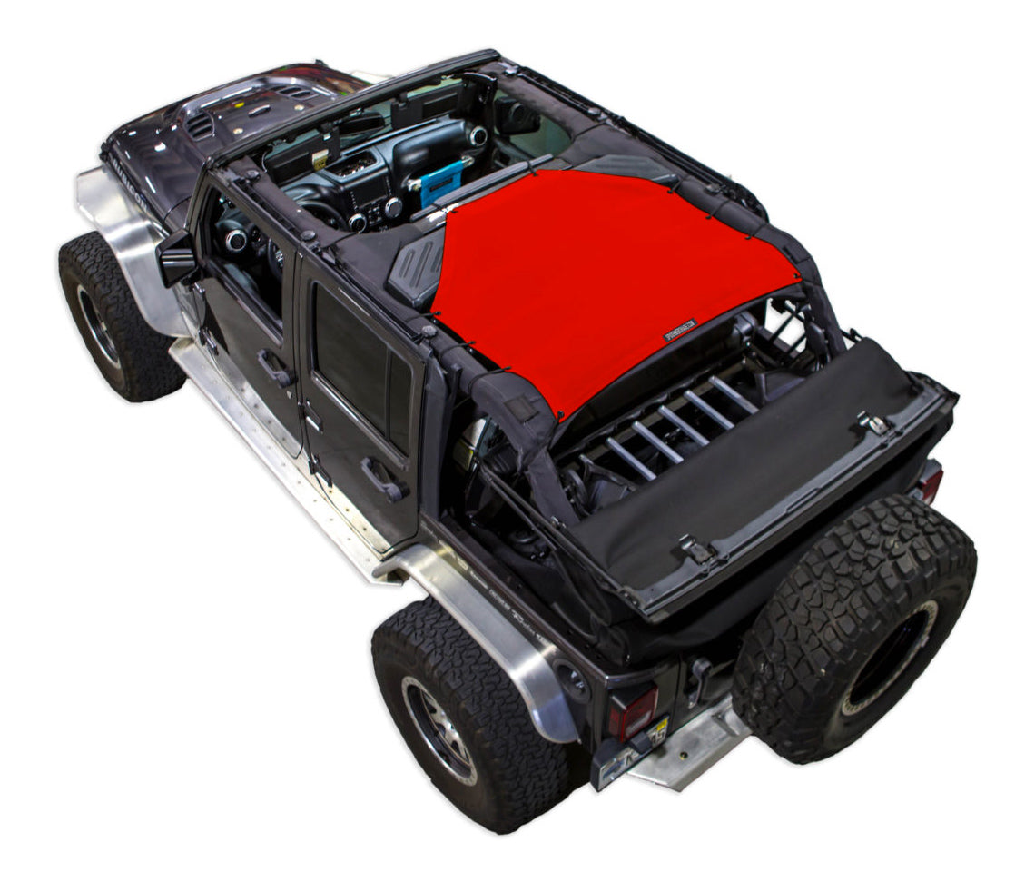Jeep Wrangler JKU 4-Door Sun Shade Solid Color Shade Top (2007–2017)