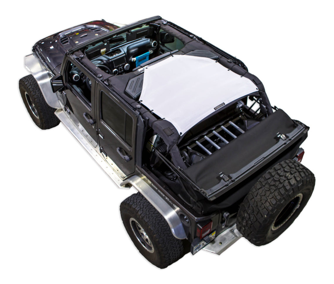 Jeep Wrangler JKU 4-Door Sun Shade Solid Color Shade Top (2007–2017)
