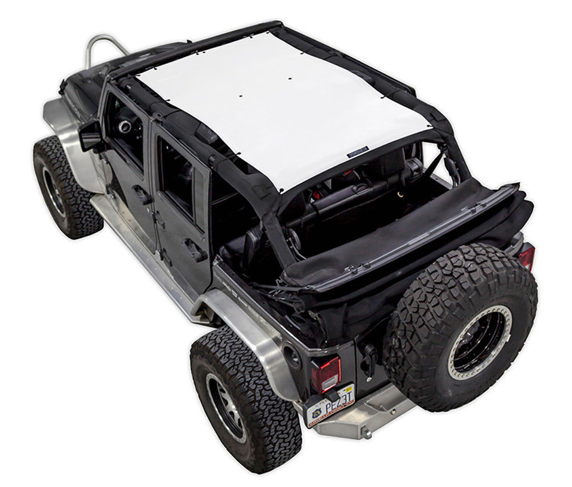 Jeep Wrangler JKU 4-Door Sun Shade Solid Color Shade Top (2007–2017)