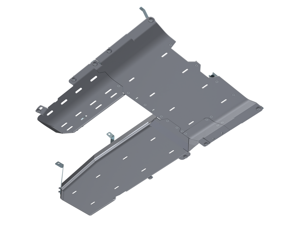 SOLO CAJA DE TRANSFERENCIA JLU/PROTECTOR DE DEPÓSITO DE COMBUSTIBLE/DPF - Aluminio, diésel 3.0L, 4 puertas