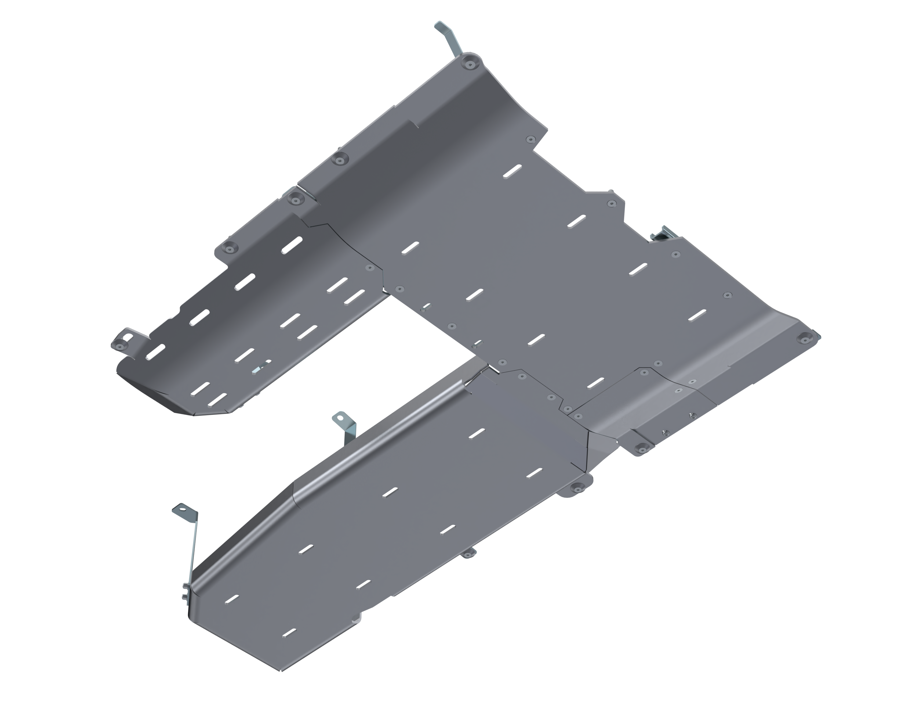 SOLO CAJA DE TRANSFERENCIA JLU/PROTECTOR DE DEPÓSITO DE COMBUSTIBLE/DPF - Aluminio, diésel 3.0L, 4 puertas