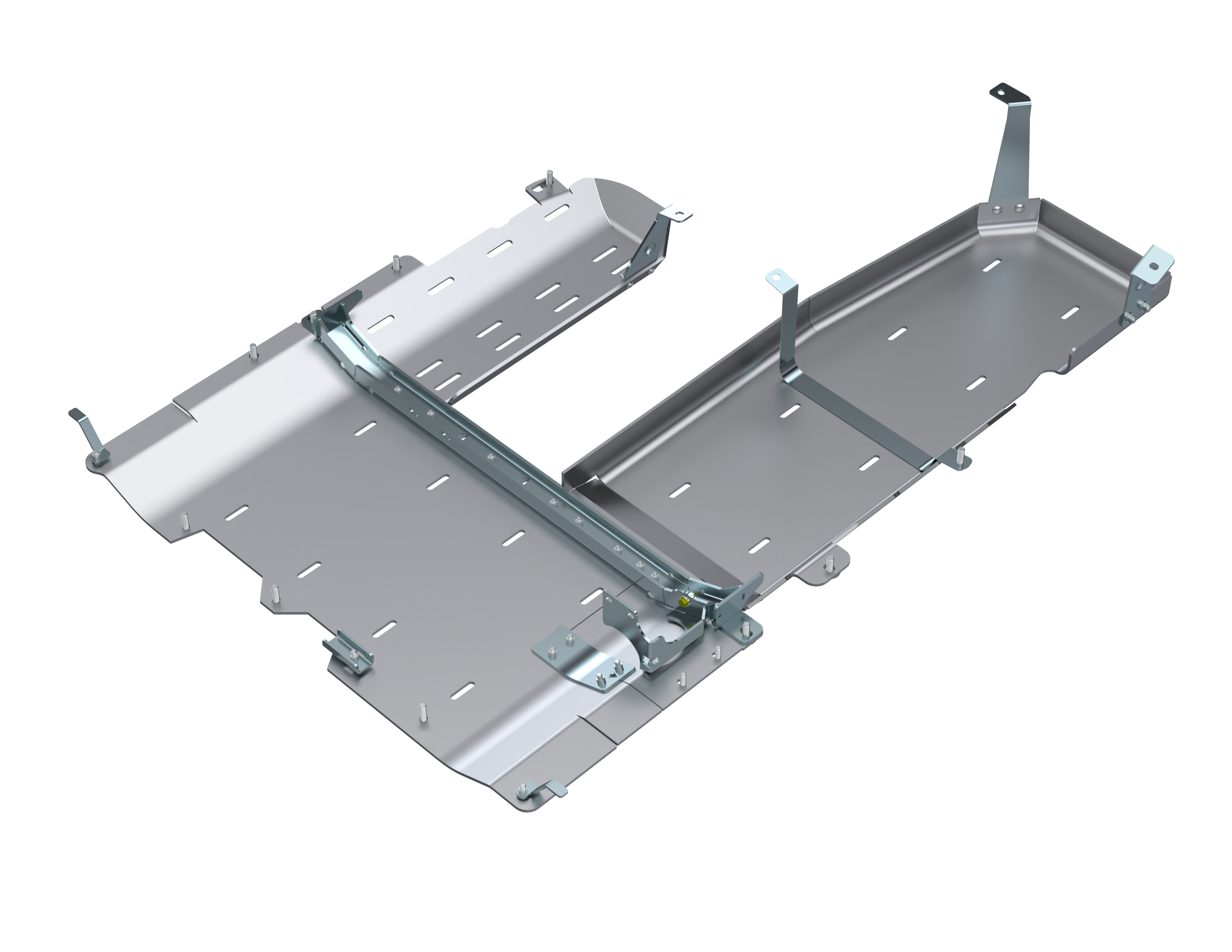 SOLO CAJA DE TRANSFERENCIA JLU/PROTECTOR DE DEPÓSITO DE COMBUSTIBLE/DPF - Aluminio, diésel 3.0L, 4 puertas