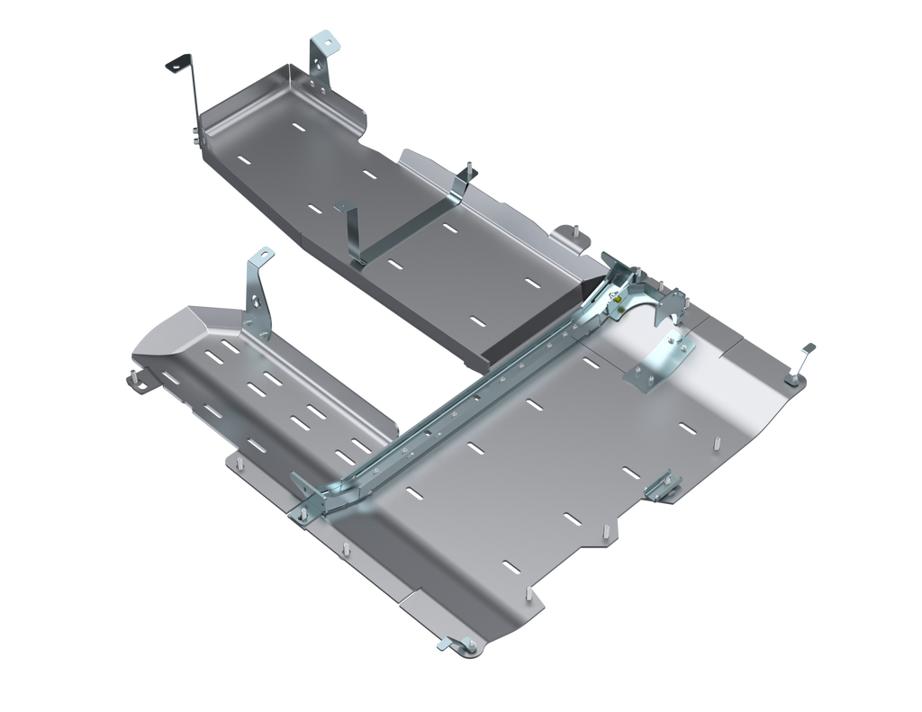 SOLO CAJA DE TRANSFERENCIA JLU/PROTECTOR DE DEPÓSITO DE COMBUSTIBLE/DPF - Aluminio, diésel 3.0L, 4 puertas