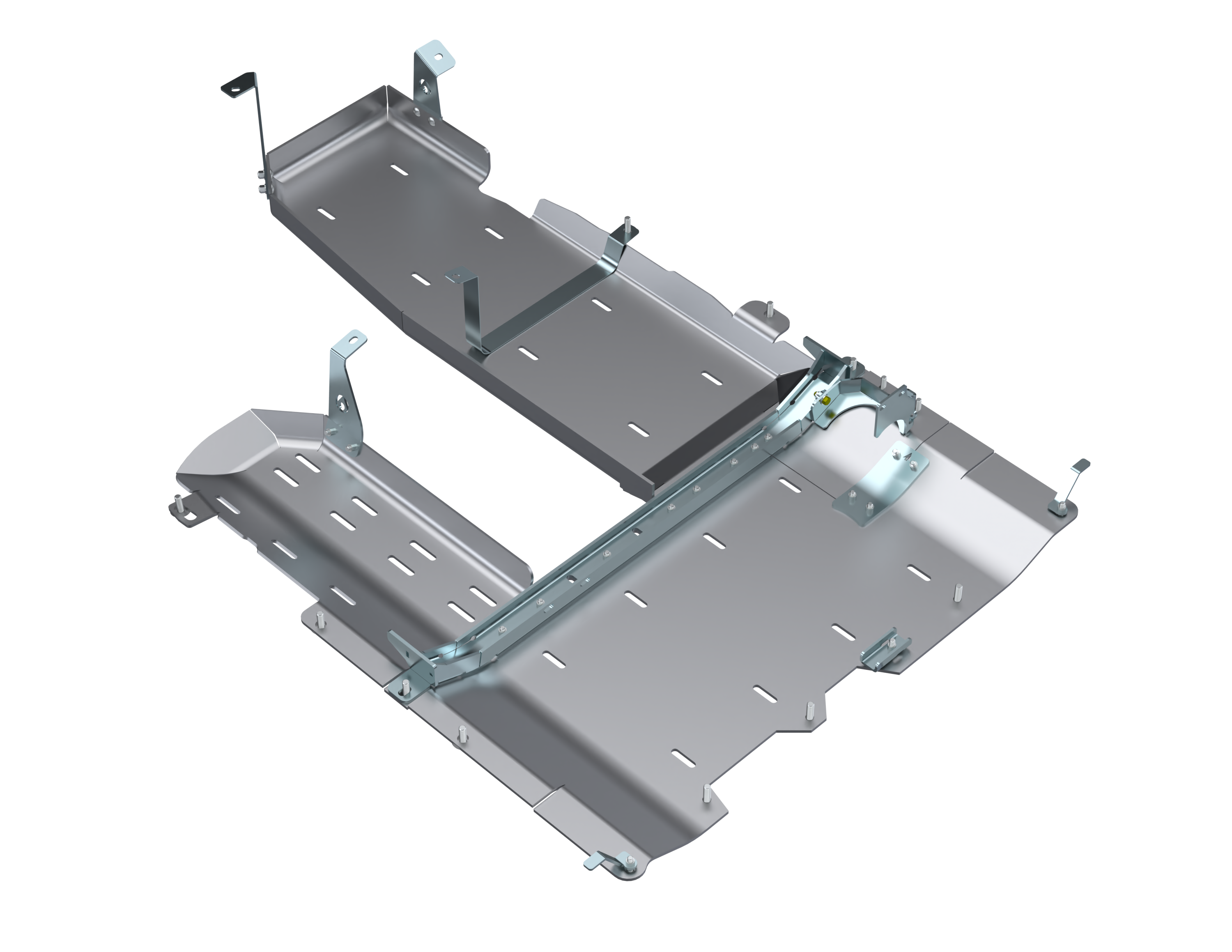 SOLO CAJA DE TRANSFERENCIA JLU/PROTECTOR DE DEPÓSITO DE COMBUSTIBLE/DPF - Aluminio, diésel 3.0L, 4 puertas