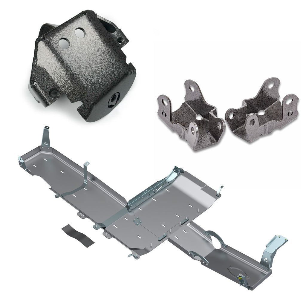 JLU 3.6L 18-20 Paquete de Protección: Cubrecárter *Reembolso Instantáneo de 100.00, Cubre Diferencial Delantero CAD Gratis, Patines de Brazo de Control Inferior Traseros, ¡y Gorra Gratis!