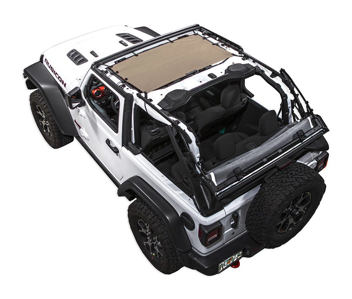Jeep Wrangler JL 2-Door Sun Shade Solid Color Shade Top (2018–2026)