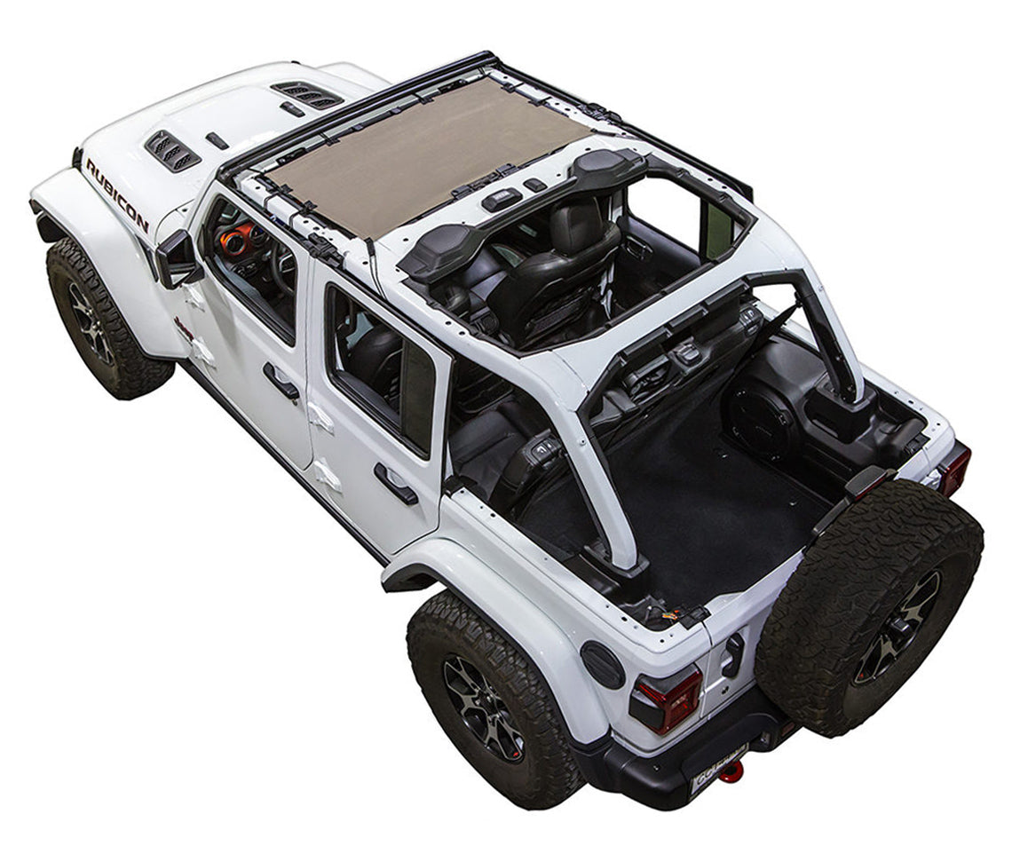 Jeep Wrangler JLU 4-Door Sun Shade Solid Color Shade Top (2018–2026)