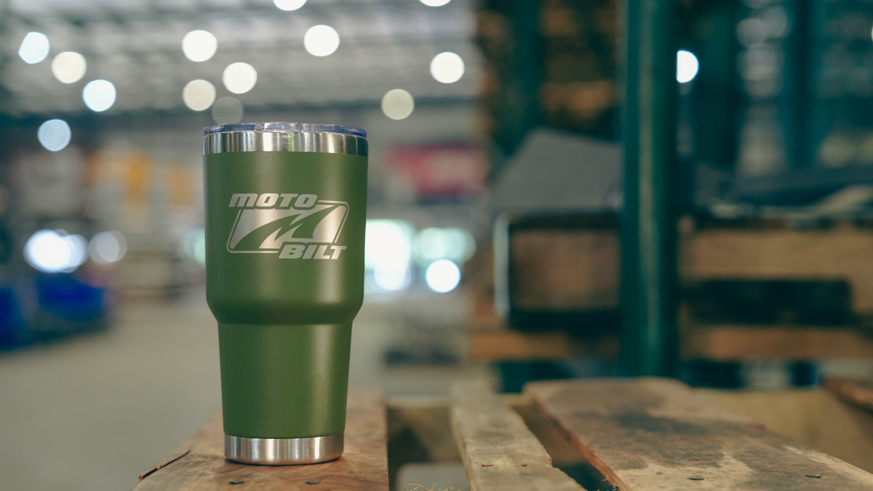 Motobilt Logo Vaso Térmico de 30oz Verde