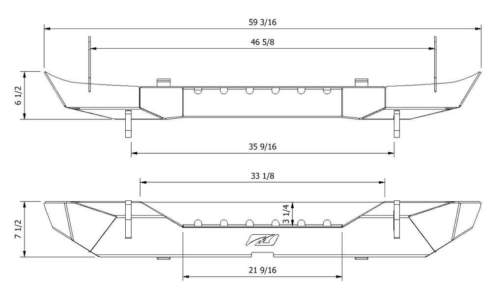 Motobilt Jeep Wrangler JK / JKU Stubby Rear Bumper