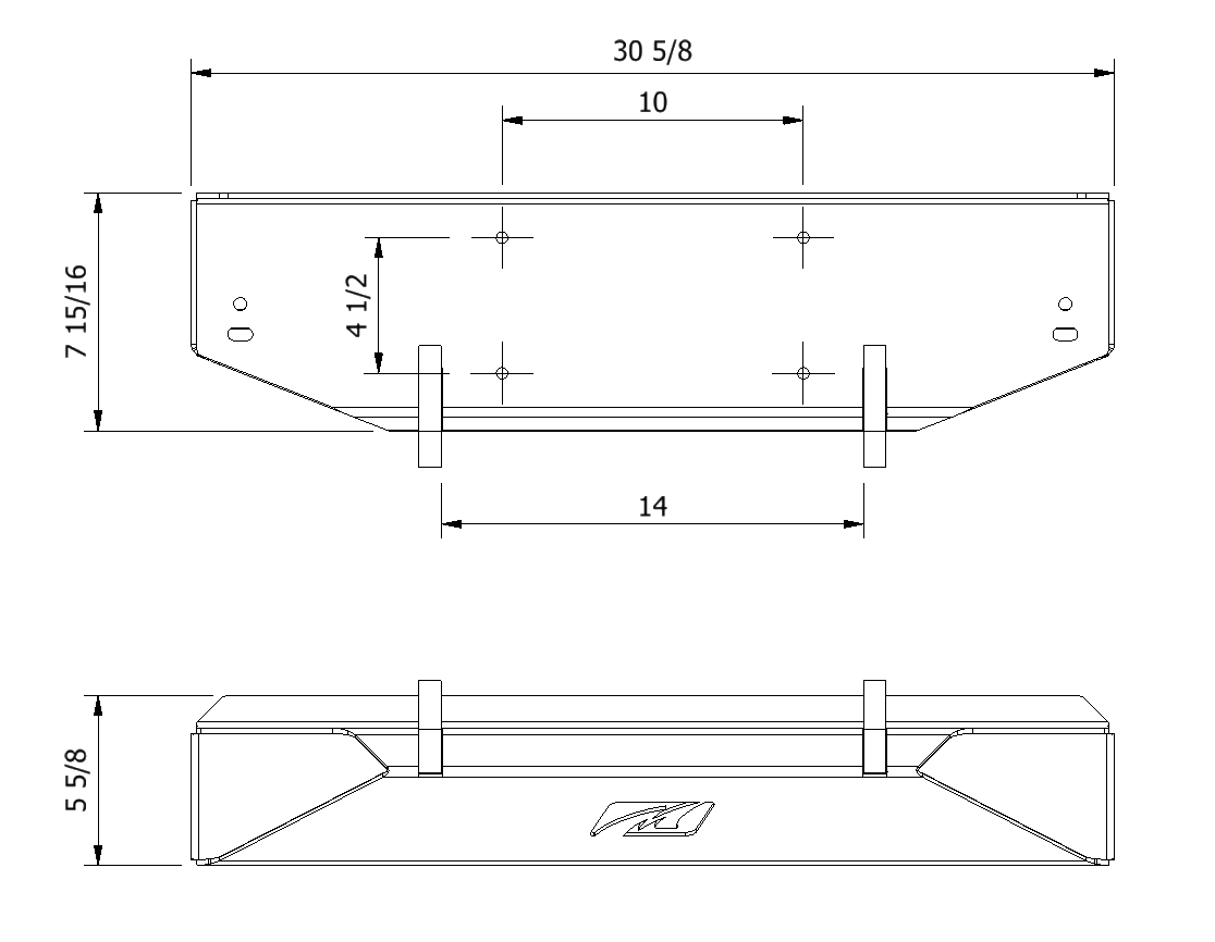 Motobilt Jeep CJ Front Stubby Bumper