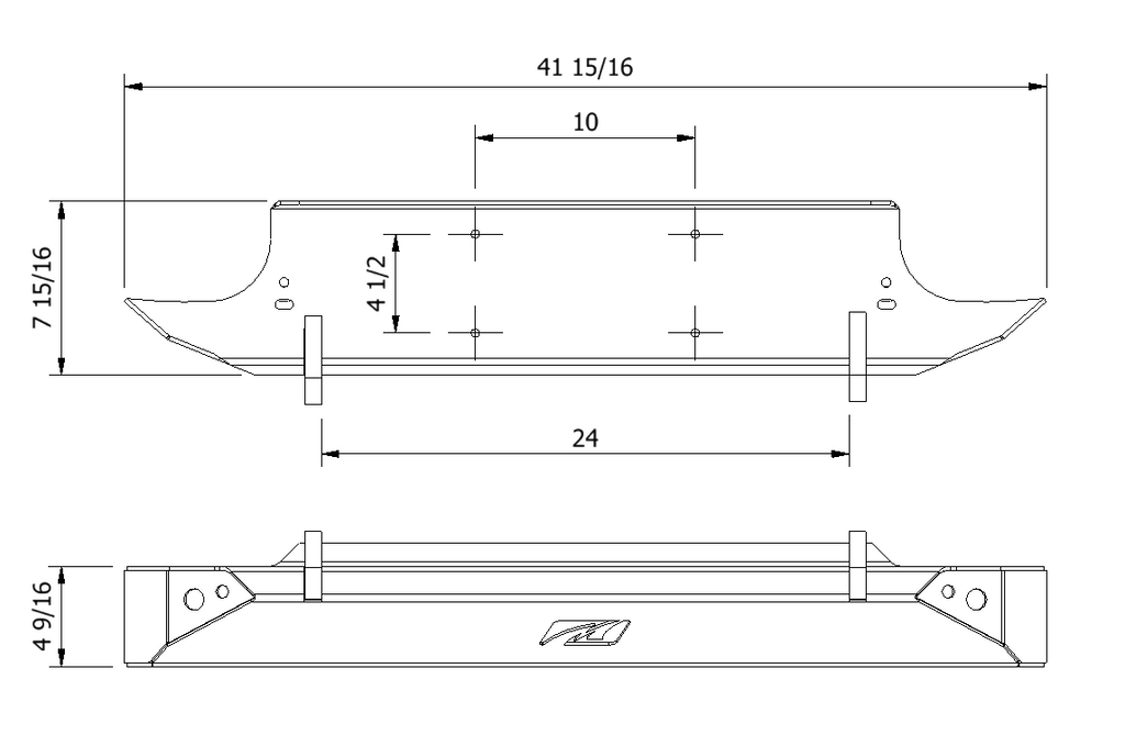 Defensa Delantera de Ancho Medio para Jeep CJ