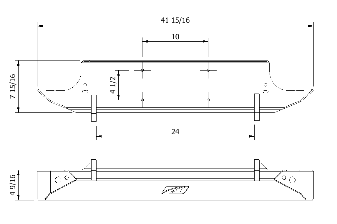 Defensa Delantera de Ancho Medio para Jeep CJ