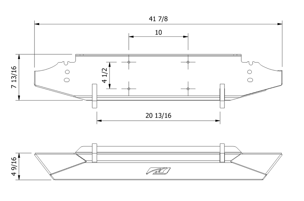 Motobilt Jeep Wrangler YJ / TJ / LJ Mid-Width Front Bumper