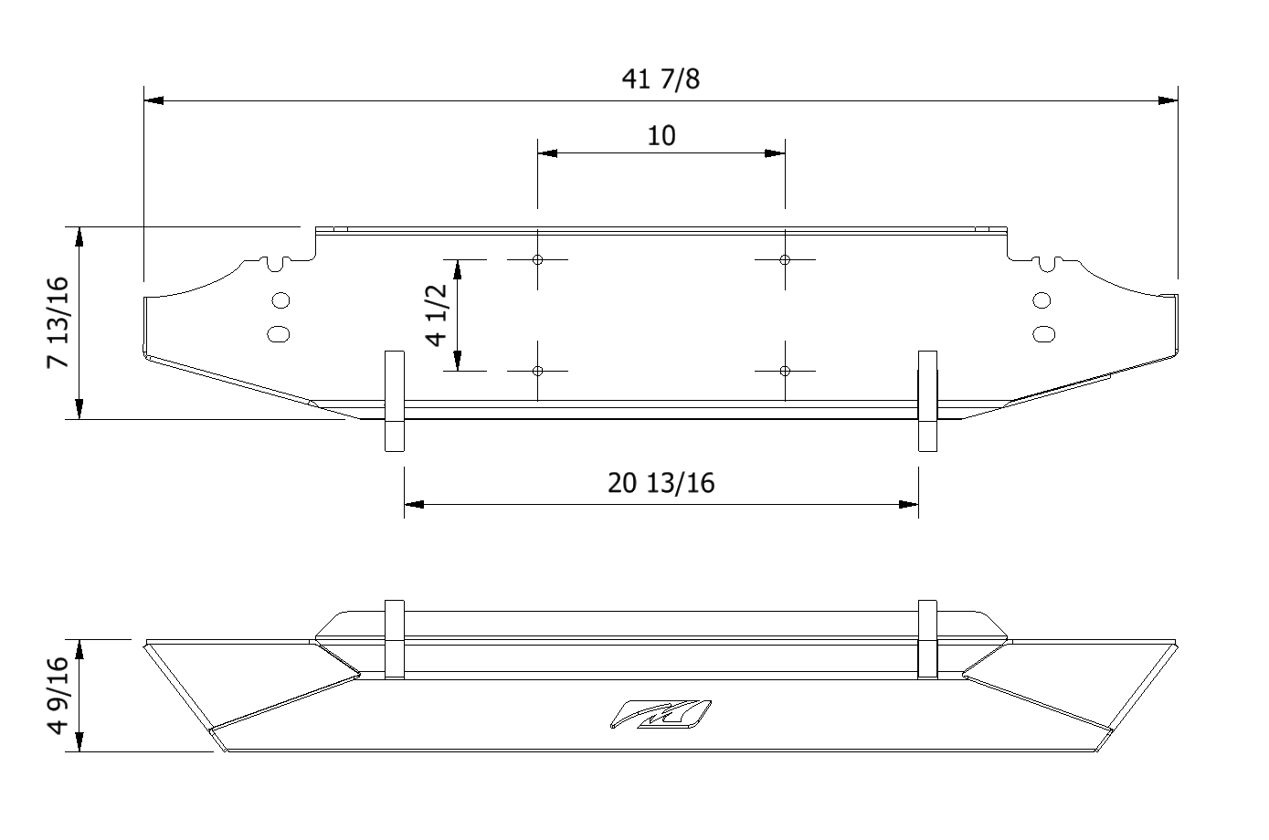 Motobilt Jeep Wrangler YJ / TJ / LJ Mid-Width Front Bumper