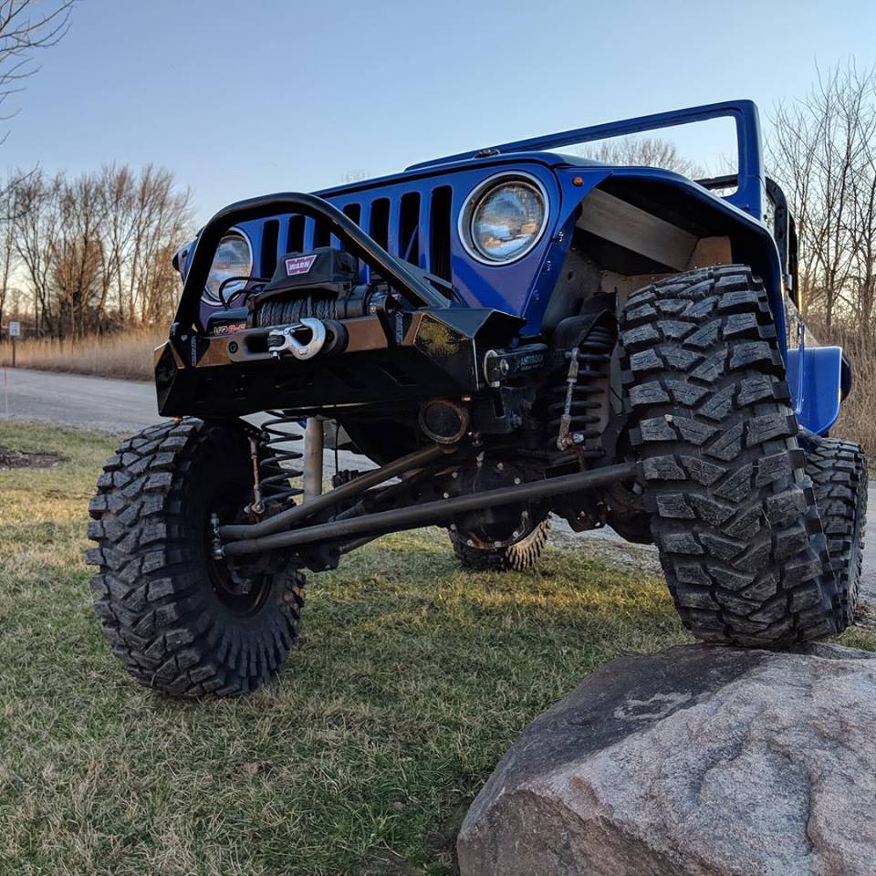Motobilt Jeep Wrangler YJ / TJ /LJ Crusher Front Bumper w/ Stinger