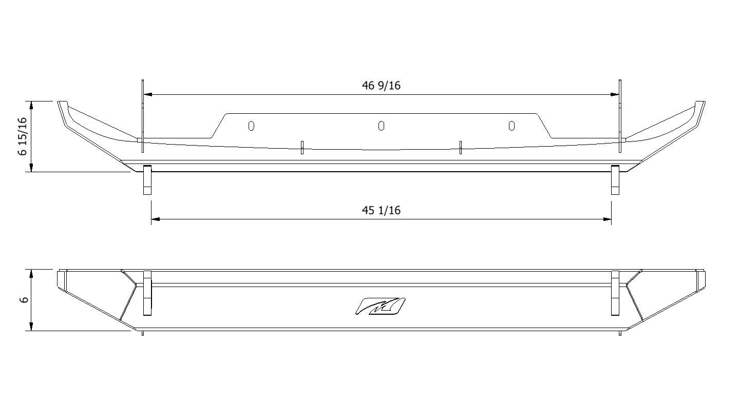 Motobilt Jeep Wrangler JK / JKU Hatchet Frame Chop Rear Bumper and Cross member
