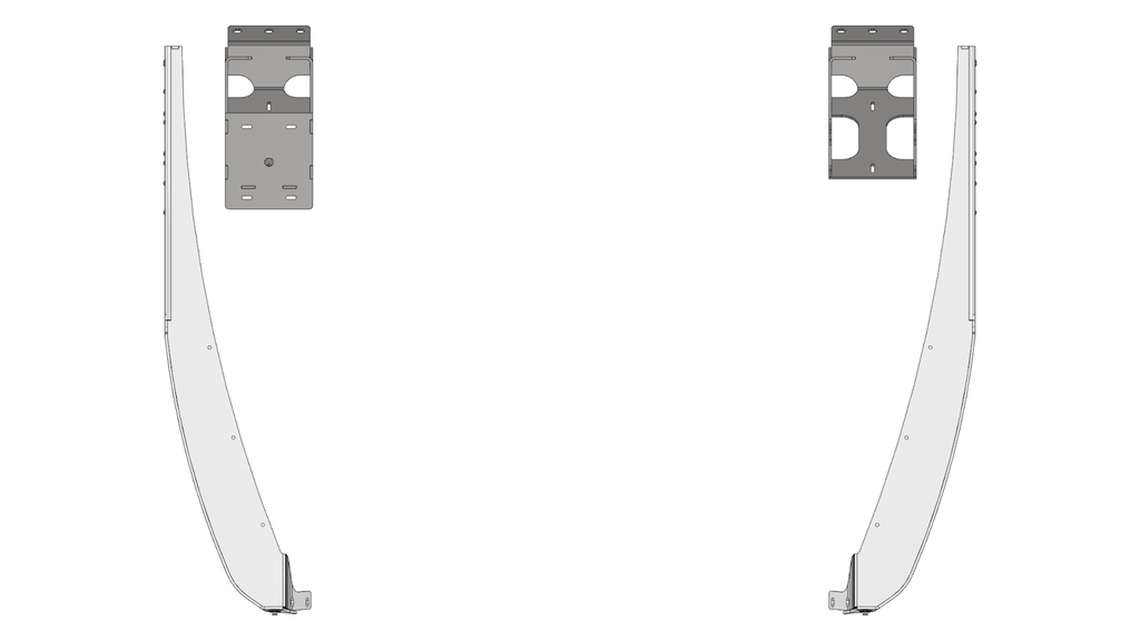 Crusher Front Fender 0" Flare for Jeep TJ/LJ - Aluminum