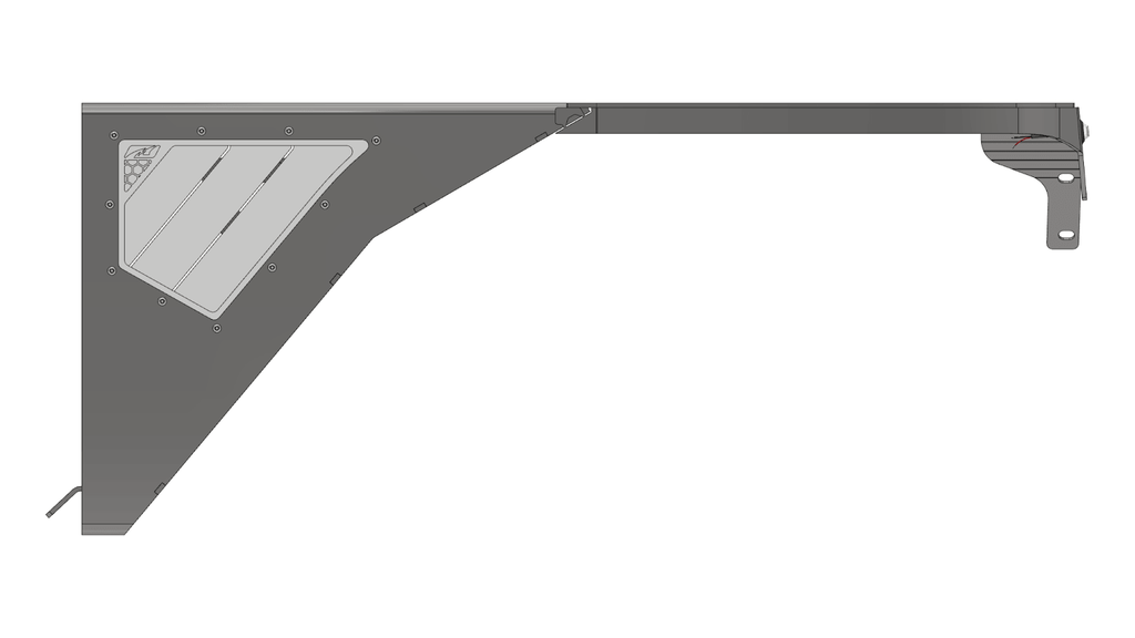 Crusher Front Fender 0" Flare for Jeep TJ/L - Steel