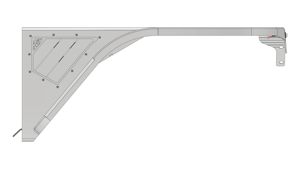 Crusher Front Fender 2" Flare for Jeep TJ/LJ - Aluminum