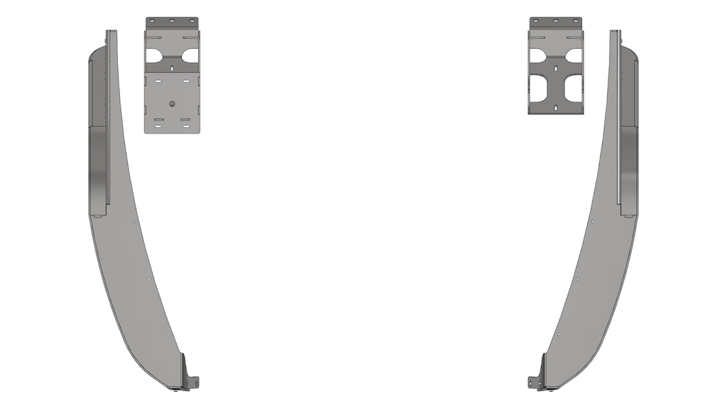 Crusher Front Fender 2" Flare for Jeep TJ/L - Steel
