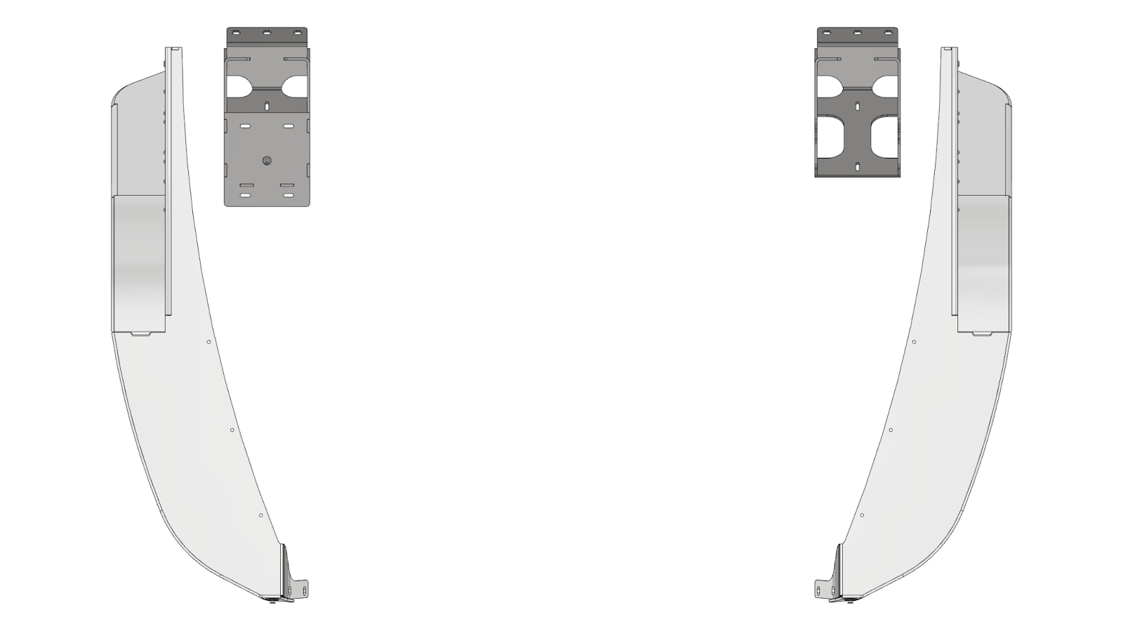 Crusher Front Fender 4" Flare for Jeep TJ/LJ - Aluminum